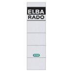 Elba lot de 3 paquets de 10 etiquette dorsale enfichable, blanche, (h)15, 9 x (l)4, 4