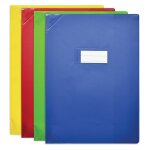 Elba lot de 3 protge - cahiers pvc 150 strong line 24x32 cm opaque coloris alatoire