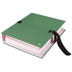 Elba lot de 5 chemises a sangle color life sans rabat 24x32 toile fermeture boucle vert clair