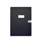 Elba lot de 5 protge - cahiers pvc 150 strong line 17x22 cm opaque noir