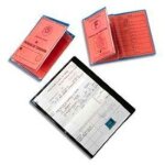 Elba - bote de 5 etuis 3 volets pour carte grise 9x13, 5 cm en pvc 30 / 100e