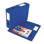 Elba boite classement polypropyl�ne memphis a plat dos 80mm 240 x 320mm bleu