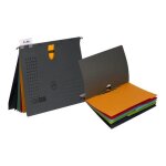 Elba chic ultimate classeur suspendu a4 pour 200 feuilles a onglets anthracite (pack de 5)