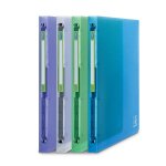 Elba classeur 4 anneaux 2nd life a4 pp dos de 20 mm coloris alatoire translucide