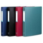 Elba classeur 4 anneaux memphis . en polypropylne. dos de 40 mm, assortis.