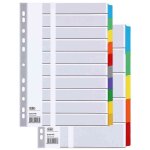 Elba intercalaire en carte blanche 170g, 6 touches renforcées mylar, format a4 Elba intercalaire en carte blanche 170g, 6 touches renforcées mylar, format a4