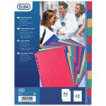 Elba intercalaires carton strong a4 max 12 positions onglets neutres couleur