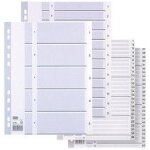 Elba intercalaire num�rique en plastique, format a4, blanc,