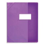 Elba prot�ge - cahier 24 x 32 cm strong line cristal 15 / 100e + renforc�s (30 / 100e). coloris violet ...