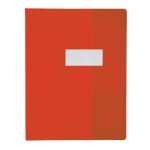 Elba prot�ge - cahier pvc 150 strong line 24x32 cm translucide rouge