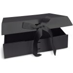 Elt coffret cadeau avec couvercle - 23 x 17 x 7 cm - bote cadeau avec fermeture magntique et n?ud elgant ...