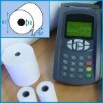 Elve lot de 10 bobines pour cartes bancaires sans bisphnol a - 57 x 57 x 12