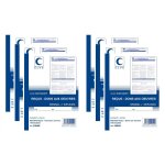 Elve lot de 6 carnets de re�us - dons aux oeuvres a5 - 100 feuillets doubles