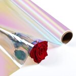 Emballage papier cadeau iris transparent en cellophane papier dpli 86 cm de large x 15 m de long rouleau ...