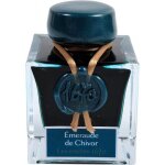 Encre pour calligraphie - emeraude de chivor - les encres 1670 - herbin - flacon 50ml
