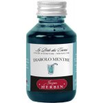 Encre pour stylos plume - calligraphie - diabolo menthe - herbin - flacon 100ml