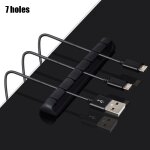Enrouleur de c�bles usb en silicone, 1 pi�ce, organisateur de c�bles, bureau, clips de gestion rang�s, ...