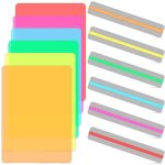 Ensemble de 12 bandes de lecture guide, superpositions colores, outils de correction de la dyslexie, ...