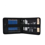 Ensemble de 32 crayons de dessin et de croquis avec etui, hb - tz58 graphite charbon, kit parfait pour ...