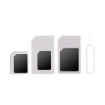 Ensemble de 4 porte - cartes sim pour téléphone, adaptateur standard, mini / moyen / standard Ensemble de 4 porte - cartes sim pour téléphone, adaptateur standard, mini / moyen / standard