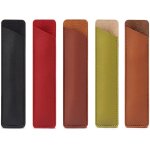 Ensemble de 5 pices de trousse a crayons en cuir pu pour etui a stylo simple, vintage fait a la main, ...