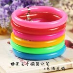 Ensemble de 6 pi�ces de dessin anim� color� mignon bonbon ecriture bracelet cr�atif flexible publicit� ...