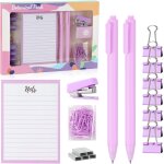 Ensemble d'accessoires de bureau, pratique et beau, ensemble de fournitures de bureau, agrafeuse, perforatrice ...