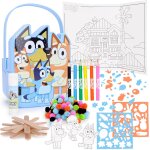 ® ensemble d'activits bluey dough bucket de 17 pices 4 ptes3 emporte - pices1 rouleau4 tampons3 ...