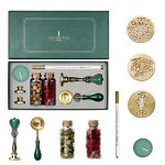 Ensemble de cachets de cire avec cuillère a fondre, têtes de tampon remplaçables, bougie a thé, stylo ... Ensemble de cachets de cire avec cuillère a fondre, têtes de tampon remplaçables, bougie a thé, stylo ...