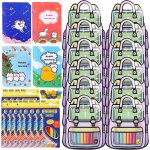 Ensemble cadeau de fournitures scolaires 48 pcs, ensemble de coloriage pour enfants, cadeau rentr�e scolaire, ...