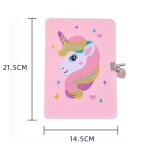 Ensemble de cahier de licorne cahiers pour filles agenda priv� broderie voyage scolaire bloc - notes ...