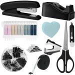 Ensemble de fournitures de bureau, kit d'accessoires de bureau, distributeur de ruban adhésif, dissolvant ... Ensemble de fournitures de bureau, kit d'accessoires de bureau, distributeur de ruban adhésif, dissolvant ...