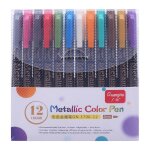 Ensemble de marqueurs m�talliques pour peinture, graffiti, stylos de couleur pour le patinage, fournitures ...