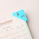 Ensemble de mini pinces d'angle pour signet, porte - page color, transparent et solide, trombone pour ...