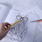 Ensemble de peinture a cheveux en nylon, brosse ronde, crochet, stylo ligne, artiste, artisanat de peinture, ...