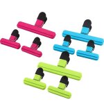 Ensemble de pinces a chips de haute qualit� : 3 grandes et 6 petites pinces, plastique approuv� par la ...