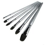 Ensemble de pinceaux pour artistes, brosses plates, rondes, inclin�es, portables, anti - perte, id�al ...