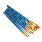 Ensemble de pinceaux pour peinture aquarelle gouache, diff�rentes formes, pointe ronde et pointue, poils ...