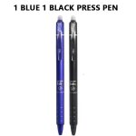 Ensemble de stylos a bille rtractables et effaables, fournitures de bureau, effaceur intgr, encre ...