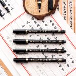 Ensemble de stylos de calligraphie, fournitures scolaires d'art, ecriture a la main, dessin, pinceau ...