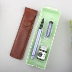 Ensemble de stylos a encre de haute qualit, 1 sac 1 bouteille, stylo a plume coude de 0. 38mm / 0. ...