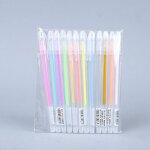Ensemble de stylos gel colors, 9 pices, 0. 5mm, stylo a bille pour journal, fournitures de papeterie ...