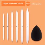 Ensemble de stylos a gomme en papier pour croquis professionnel, fournitures de papeterie, outil de dessin, ...