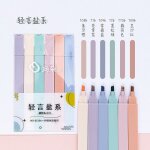 Ensemble de stylos marqueurs kawaii a pointe souple, surligneur de couleur claire, stylo fluorescent ... Ensemble de stylos marqueurs kawaii a pointe souple, surligneur de couleur claire, stylo fluorescent ...