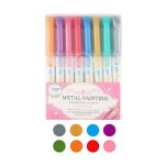 Ensemble de stylos marqueurs de peinture m�tallique, 8 / 12 / 20 couleurs, pour album photo, papier noir, ...