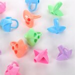 Ensemble de stylos a trois doigts en silicone pour enfants, 10 pi�ces, correcteur de posture en ecriture, ...