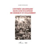 L'entr�e grammaire dans l'encyclop�die de diderot et d'alembert