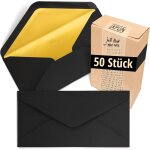 Enveloppes (50 pices), enveloppe sans fentre - din long - 220 x 110 mm - intrieur : or - couleur du ...