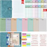 Enveloppe budget francais a6 classeur budget planner - carnet budget avec 8 d�fi de l'�conomie d'argent ...