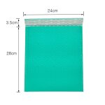 Enveloppe a bulles en polymousse, emballage de bureau de couleur verte, sac a vibration r�sistant a l'humidit� ...